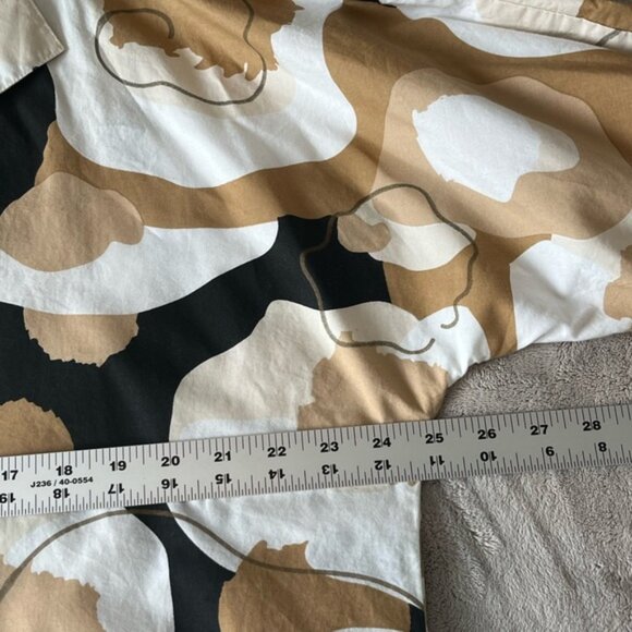 Emily McCarthy Poppy Top Abstract Cheetah Cotton Neutral Contemporary Size Large - Picture 12 of 16